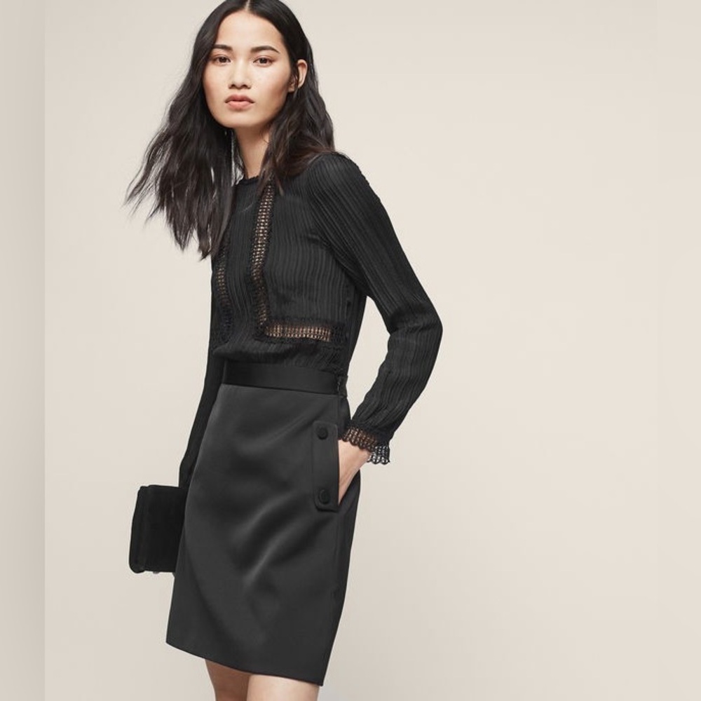 NWT Reiss Bruna Lace-Detail Dress - Picture 1 of 10